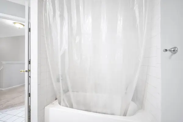 Tub and shower combination in the main bath
